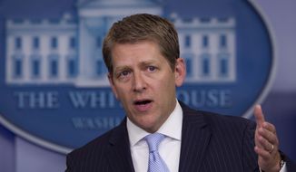 White House spokesman Jay Carney speaks June 21, 2012, during his daily news briefing at the White House. (Associated Press)