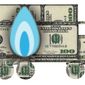 Illustration Natural Gas by Alexander Hunter for The Washington Times