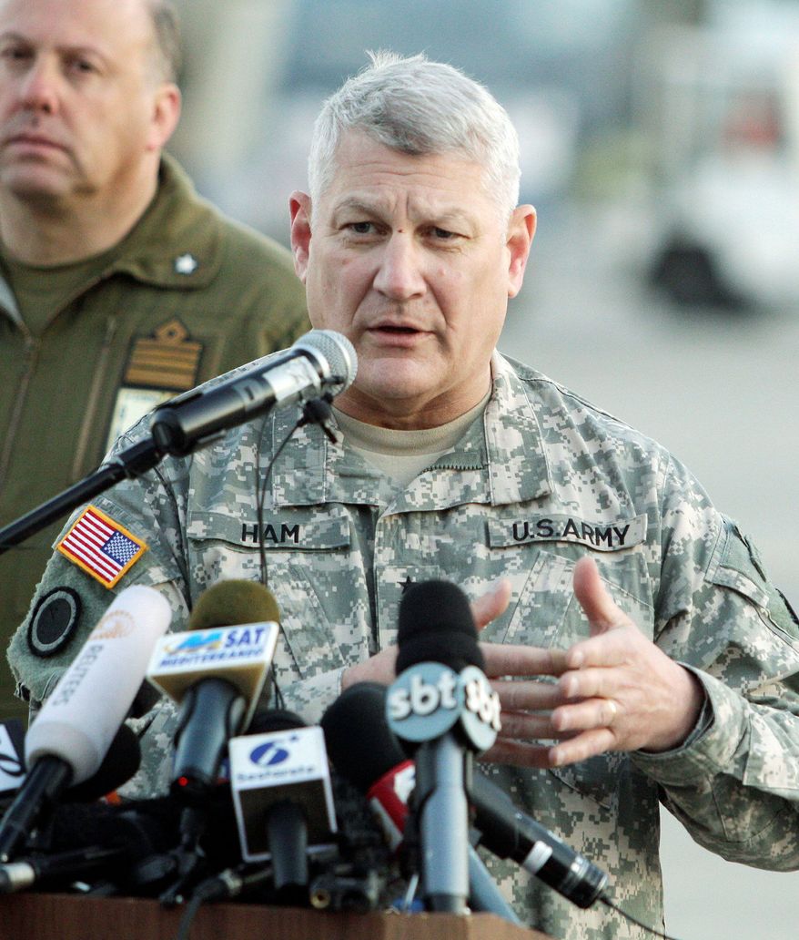 Gen. Carter Ham, head of U.S. Africa Command, said Africa-based terrorist groups are sharing their training, funding and bomb-making materials. They pose a threat to the U.S. and the region, he said. (Associated Press)
