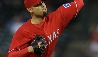 The Nationals signed 34-year-old left-handed reliever Mike Gonzalez after he finished last season with the Texas Rangers. He was dealt there from the Baltimore Orioles on Aug. 31, 2011. (Associated Press)