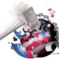 Illustration Vote out Obamacare by Alexander Hunter for The Washington Times