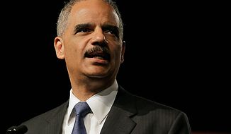Attorney General Eric Holder speaks at the League of United Latin American Citizens National Convention, Thursday, June 28, 2012, in Lake Buena Vista, Fla. (AP Photo/John Raoux)