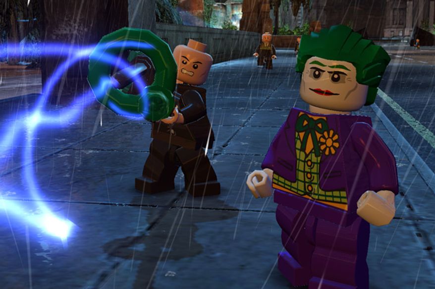 Lex Luthor and the Joker try to destroy Gotham City in the video game Lego Batman 2: DC Super Heroes.