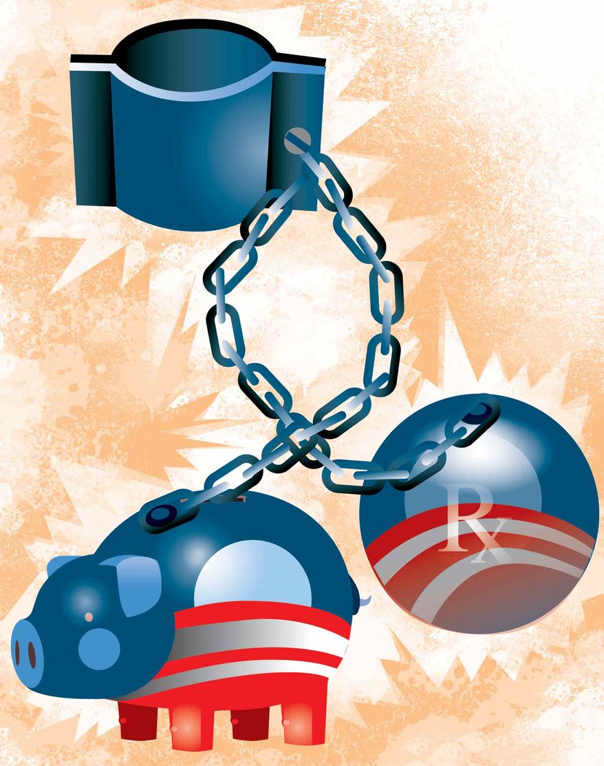 Illustration Obamatax by Linas Garsys for The Washington Times