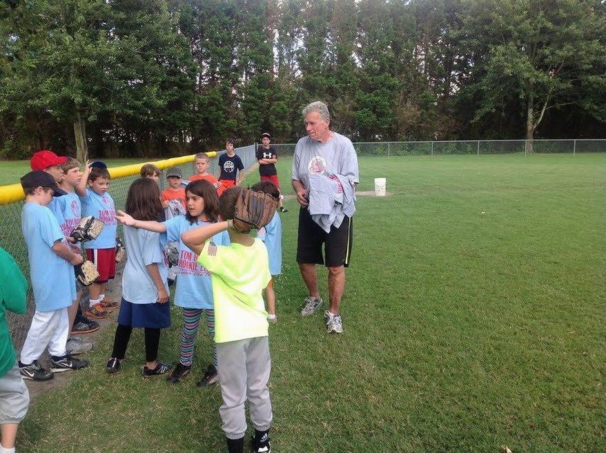 Tom Brown played baseball with the Senators and football with the Packers and Redskins in the 1960. At 71, he runs the Rookie League, a camp for boys and girls ages 6-12. (Photograph provided by Tom Brown)