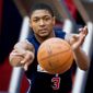 Wizards rookie Bradley Beal averaged 14.8 points in his only season at Florida. As the shooting guard, he&#39;s expected to run the floor with point guard John Wall. Beal received a taste of the NBA game during minicamp at Verizon Center (below). (Ryan M.L. Young/The Washington Times)