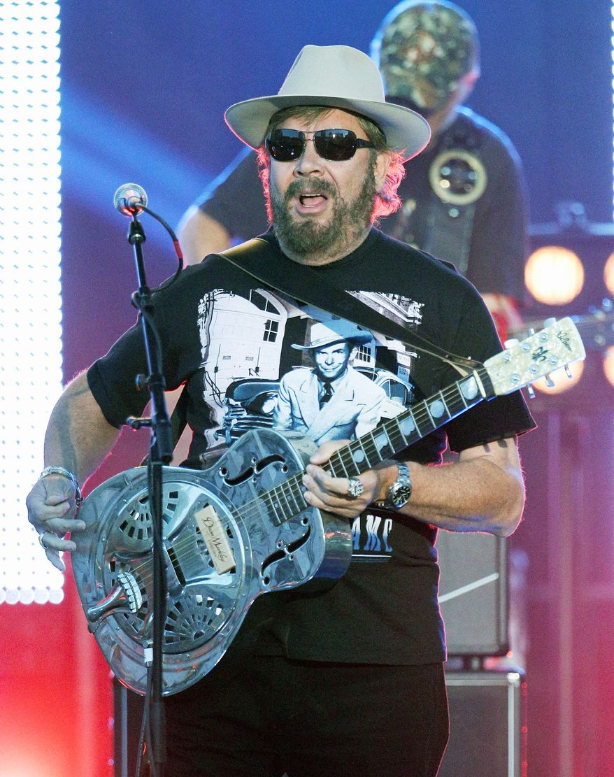 Hank Williams Jr. performs during the CMT Music Awards last month. His new album, his first in three years, follows his row with ESPN, which seems to have recharged him. (Associated Press)