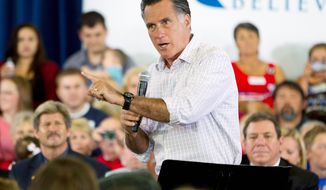 **FILE ** Presumptive GOP presidential nominee Mitt Romney, in Colorado on Tuesday, July 10, 2012. Associated Press)