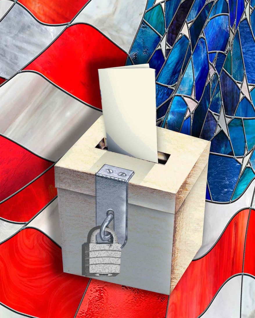 Illustration America Votes by John Camejo for The Washington Times
