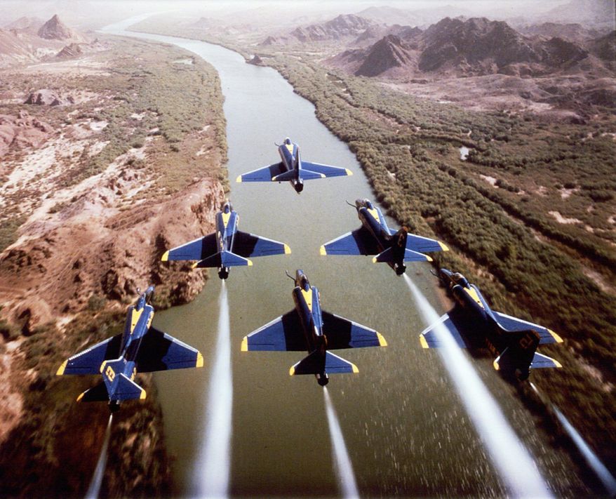 "To Fly" traces the history of aviation, from the early days when trains and horses were means of travel through balloons and hang gliders, the early biplanes, military jets and space travel. (Courtesy of MacGillivray Freeman Films)