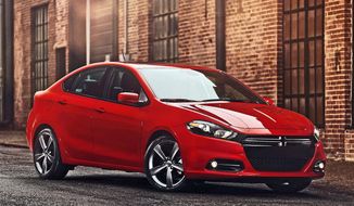 The new Dodge Dart is nothing like the economy car of the 1960s and ’70s. Chrysler has given it a hip new image to help sell more small cars. It will start out at $16,000. (Associated Press)
