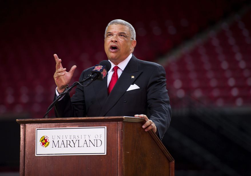Maryland athletic director Kevin Anderson (Barbara L. Salisbury/The Washington Times) **FILE**