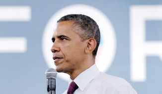 “I want to give tax breaks to companies that are investing right here in Ohio,” President Obama said in his speech to cheers from the audience of about 1,200 at the Cincinnati Music Hall. In another room, there was an overflow crowd of more than 400 people. (Associated Press)