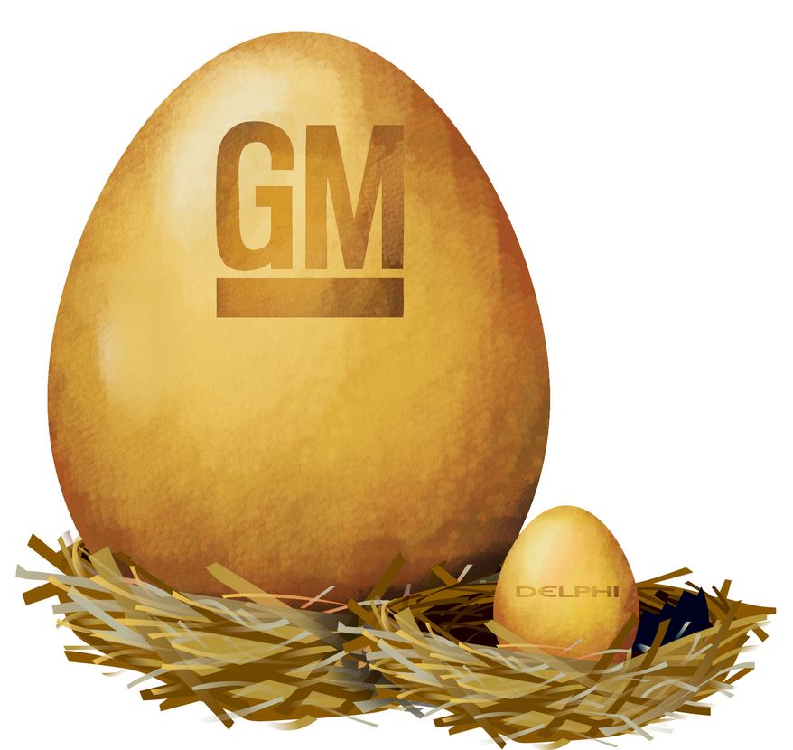 Illustration Nest Eggs by Linas Garsys for The Washington Times