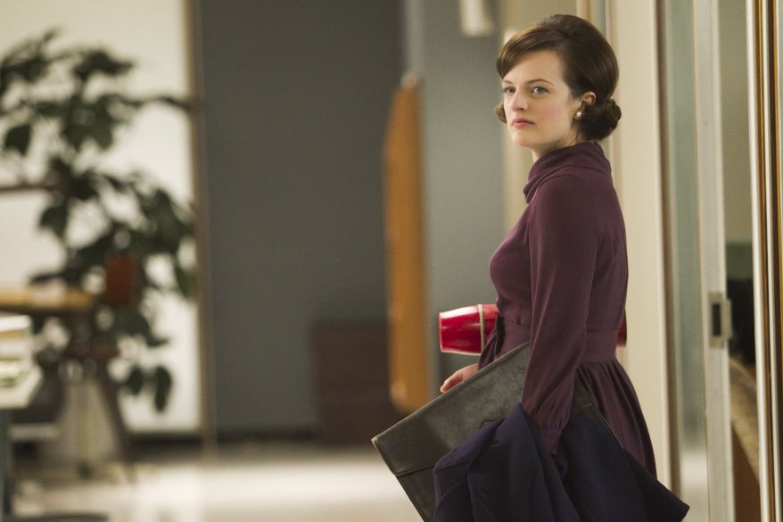Elisabeth Moss stars as Peggy Olson in AMC's "Mad Men." (Associated Press/AMC)