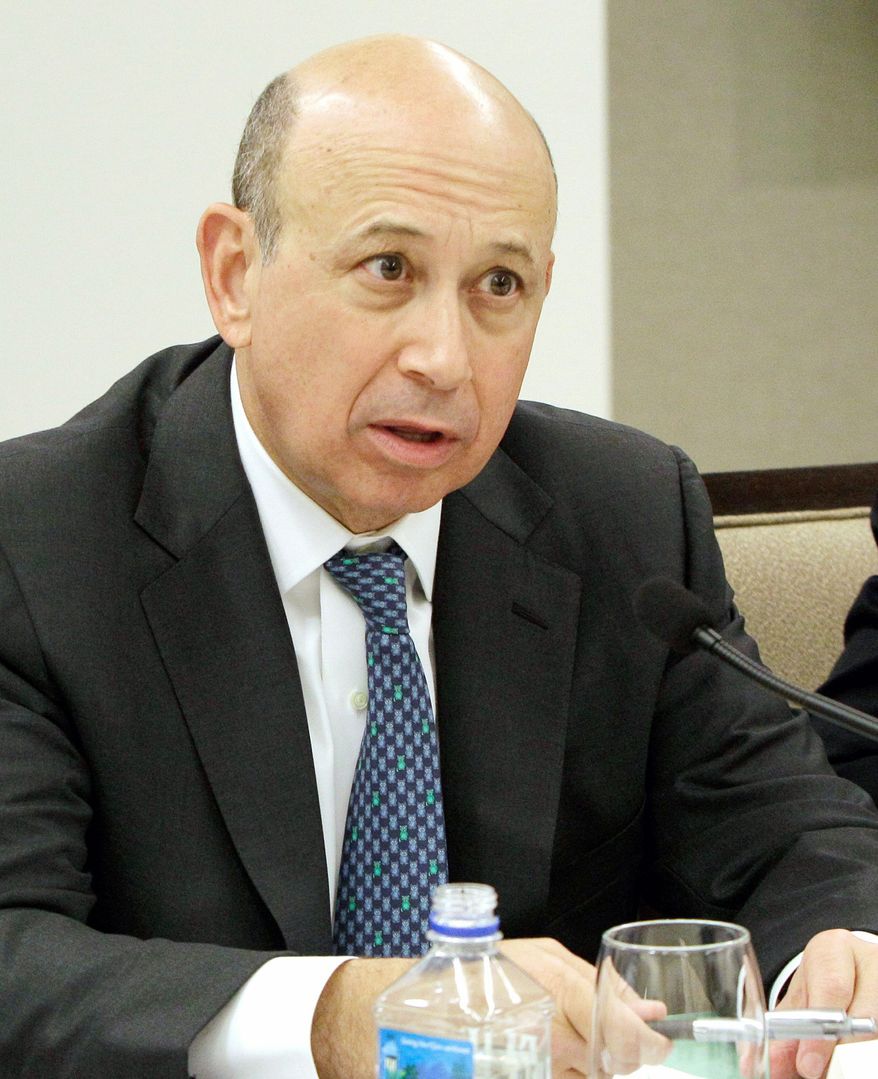 "The sentiment is very bad and for real reasons. We can spend a long time talking about all the problems and trying to hedge and adjust for them, but by and large I am optimistic because statistically things do work out," said Goldman Sachs CEO Lloyd Blankfein. (Associated Press)