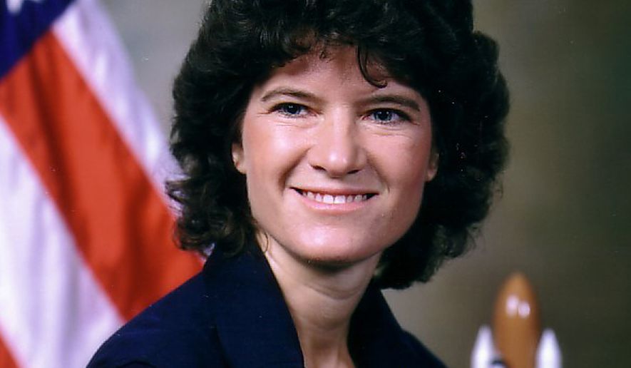 This undated photo released by NASA shows astronaut Sally Ride, the first American woman in space. (Associated Press/NASA). File photo.