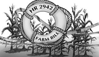Illustration Farm Bill by John Camejo for The Washington Times