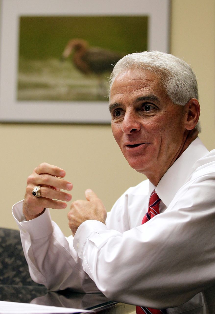 **FILE** Former Florida Gov. Charlie Crist (Associated Press)