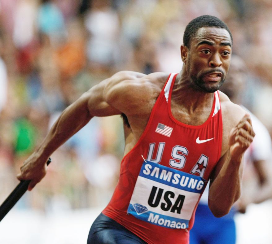 Sprinter Tyson Gay was sidelined for nearly a year after having surgery on his right hip in 2011. (Associated Press)
