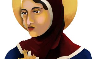 Illustration Coptic Woman by Linas Garsys for The Washington Times
