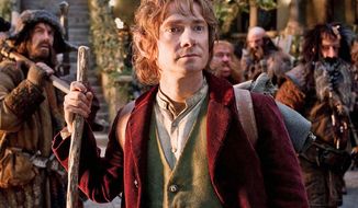 Martin Freeman stars as Bilbo Baggins in “The Hobbit: An Unexpected Journey — 2012.” The first of what is now planned to be a trilogy will be released on Dec. 14 with the second following a year later and the third in 2014. (Rex Features via Associated Press)