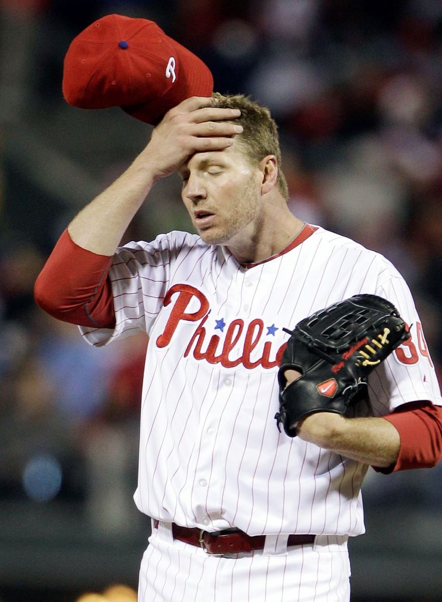 Ace Roy Halladay has battled a shoulder injury, and first baseman Ryan Howard tore his Achilles tendon making the final out of the NLDS loss to St. Louis last season. (Associated Press)