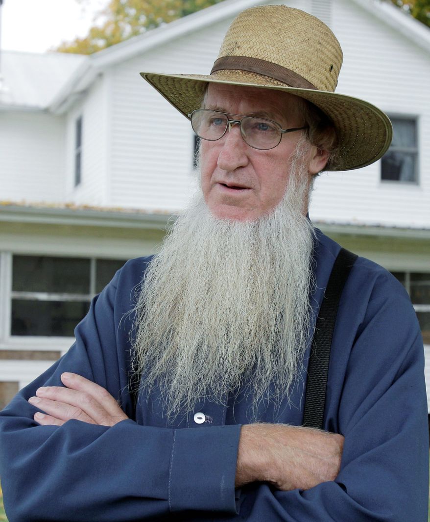 Sam Mullet Sr. is one of 16 Amish charged in beard- and hair-cutting attacks in Ohio who rejected government plea bargain offers of leniency Monday and will go trial. (Associated Press)