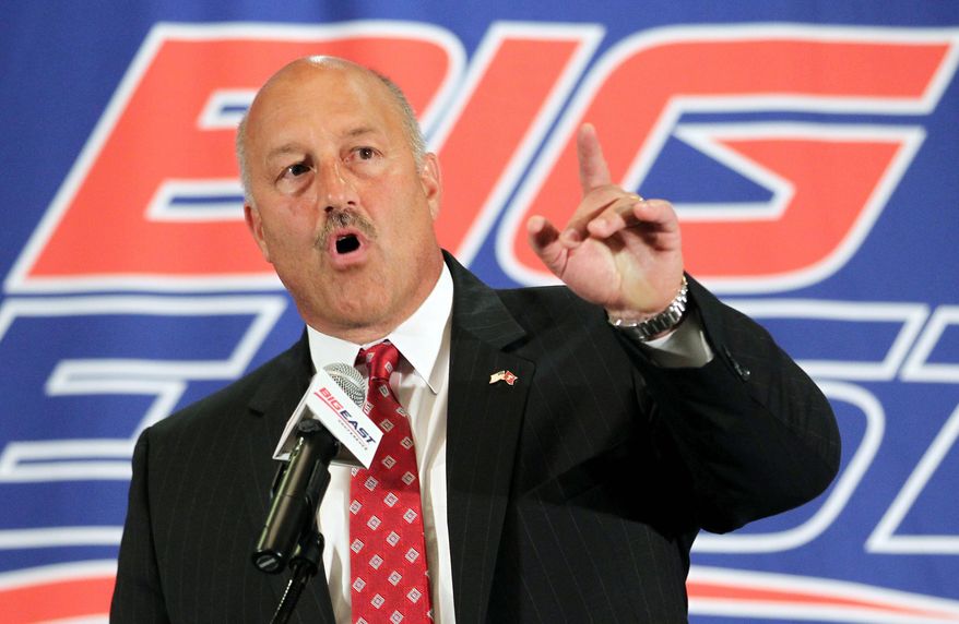 associated press
Temple coach Steve Addazio and his Owls have rejoined the Big East, but other conference schools are believed to be exploring their options. Pittsburgh and Syracuse are bound for the ACC in 2013.