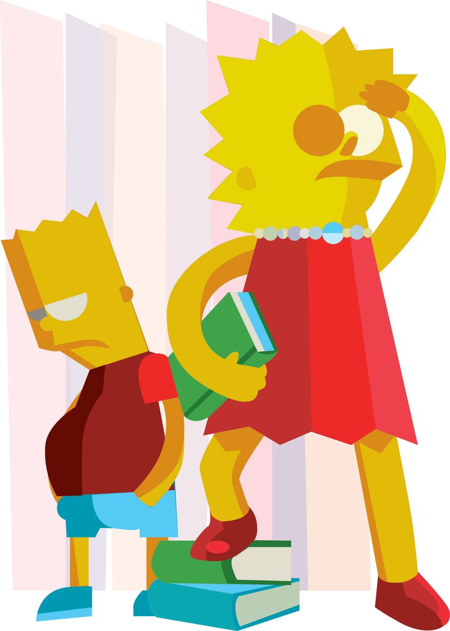 Illustration Girls Over Boys by Linas Garsys for The Washington Times