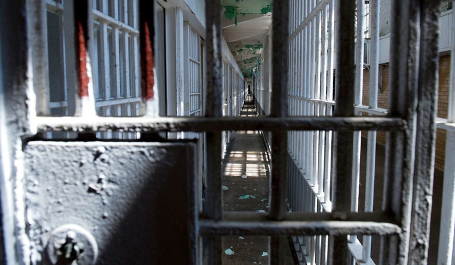 One of the cell block corridors at the Maryland House of Corrections in Jessup, Md., also known as "The House" or "The Cut." The prison was closed down in 2007 following the death of two correctional officers. (Barbara L. Salisbury/The Washington Times/File) ** FILE **