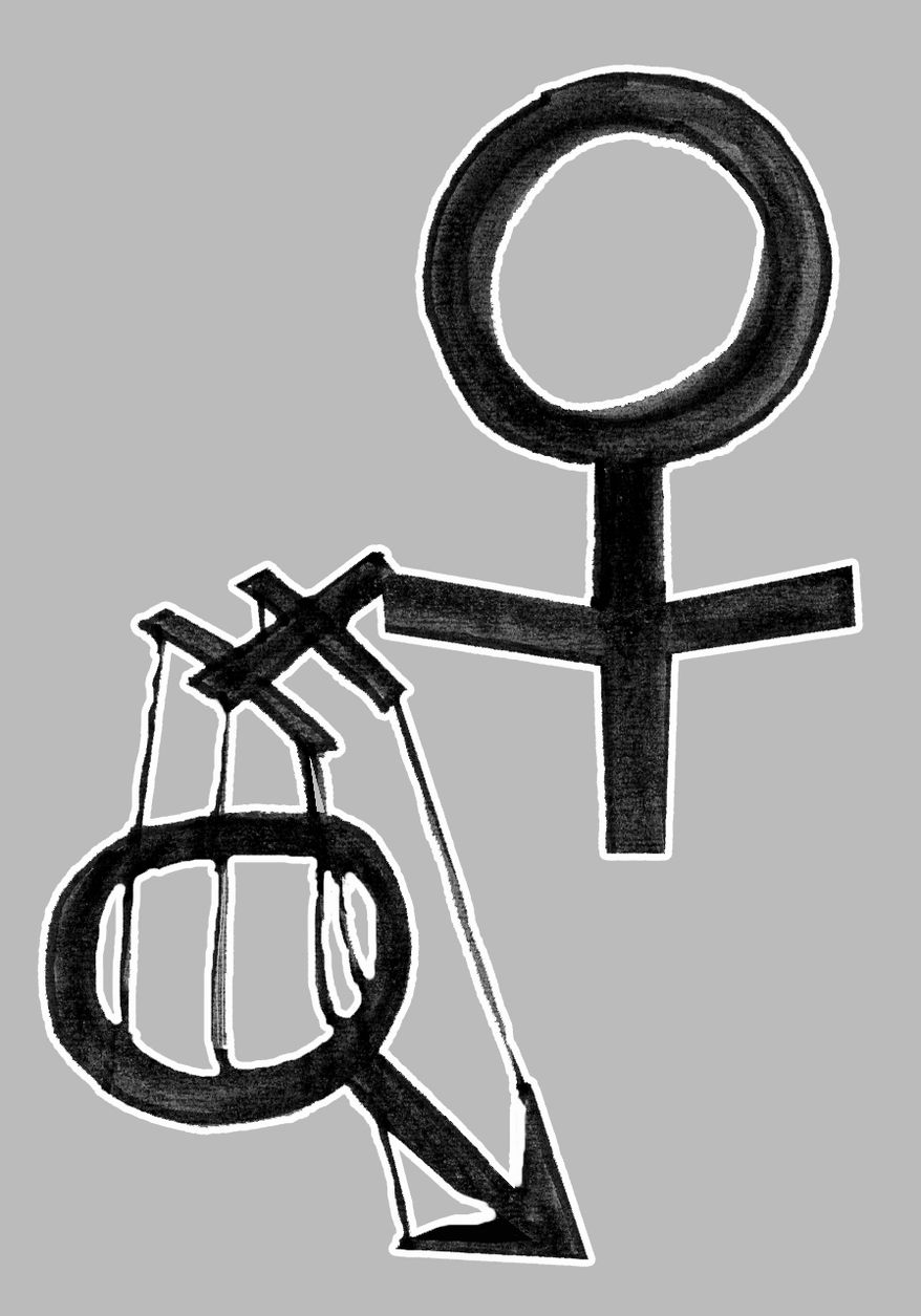 Illustration Men and Women by John Camejo for The Washington Times