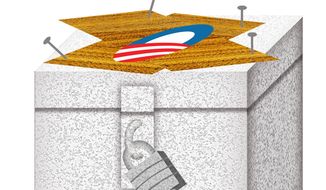 Illustration Military Votes by Alexander Hunter for The Washington Times