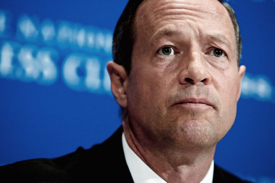 **FILE** Maryland Gov. Martin O'Malley (The Washington Times)