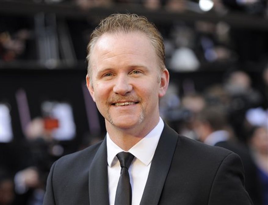Filmmaker Morgan Spurlock arrives at the 84th Academy Awards in Los Angeles, Feb. 26, 2012. (AP Photo/Chris Pizzello, file) ** FILE **