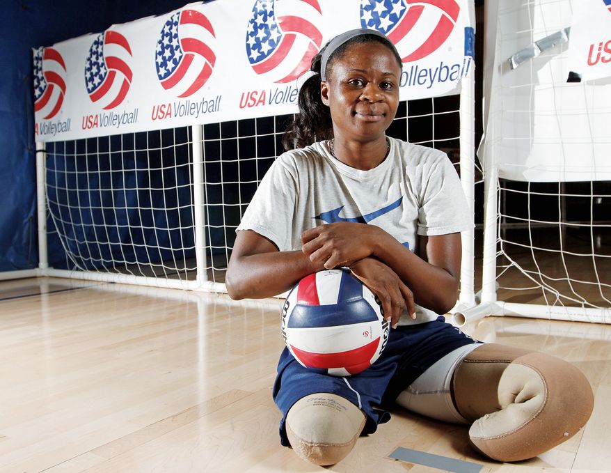 Kari Miller will be one of 20 veterans competing in the 2012 Paralympics and one of eight returning sitting volleyball players from the 2008 squad. (Garett Fisbeck/Special to The Washington Times)