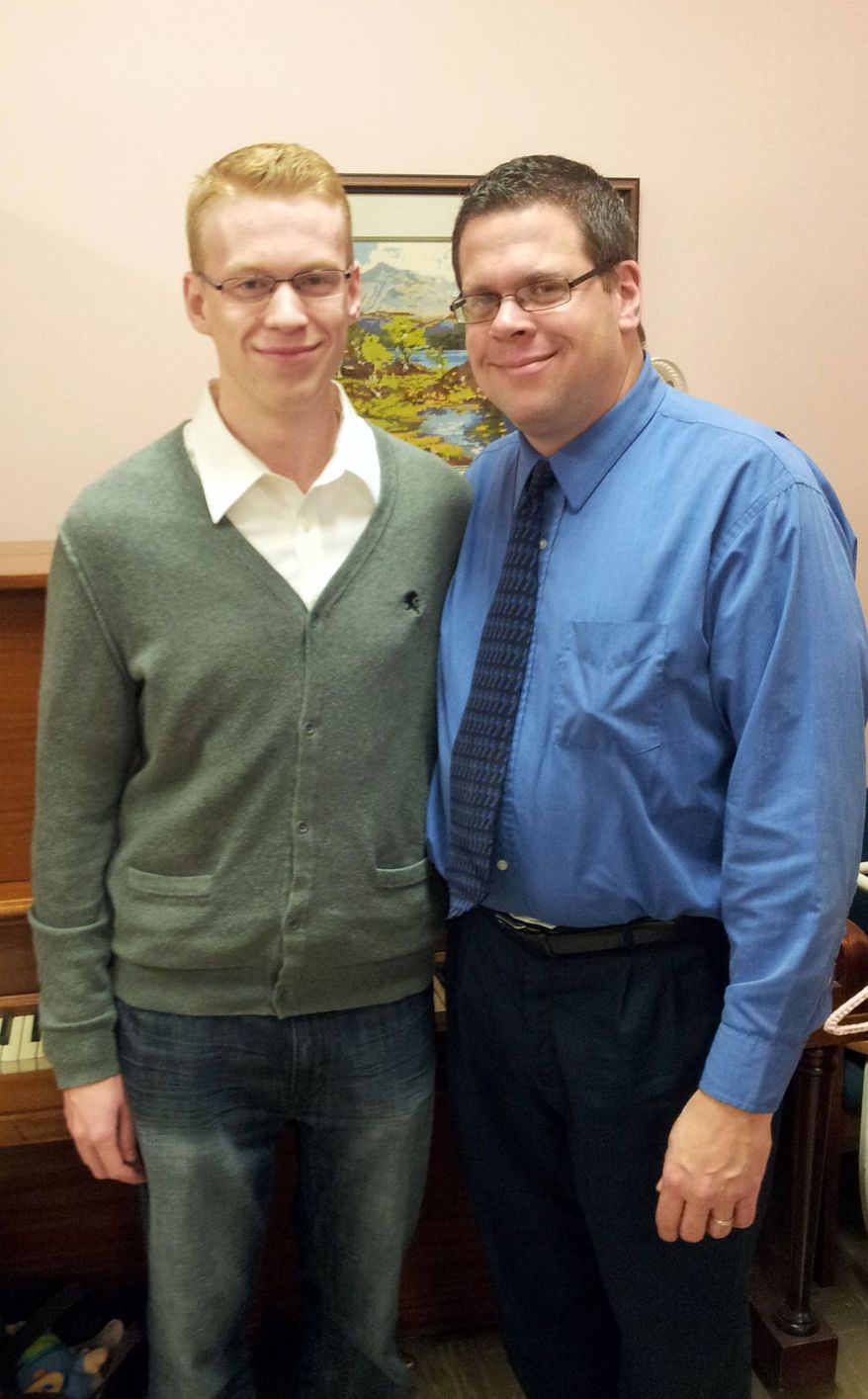Jake Wagner, 19, is an avid Republican, and his father, Peter, a lifelong Democrat. It’s more unusual for the children of liberals to become conservatives than the other way around. (Photograph provided by Peter Wagner via Associated Press)