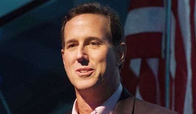 Former Sen. Rick Santorum of Pennsylvania, one of the social conservatives who sought the GOP nomination but eventually dropped out, says his role at the convention this week is to “amplify” Mr. Romney’s campaign, not to add to it. (Andrew Harnik/The Washington Times)