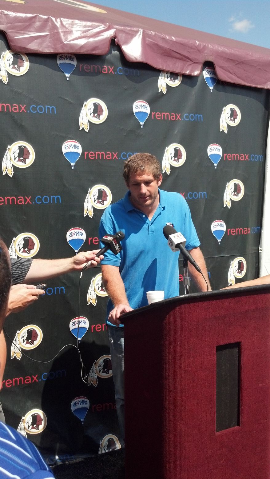 Chris Cooley announces his release.