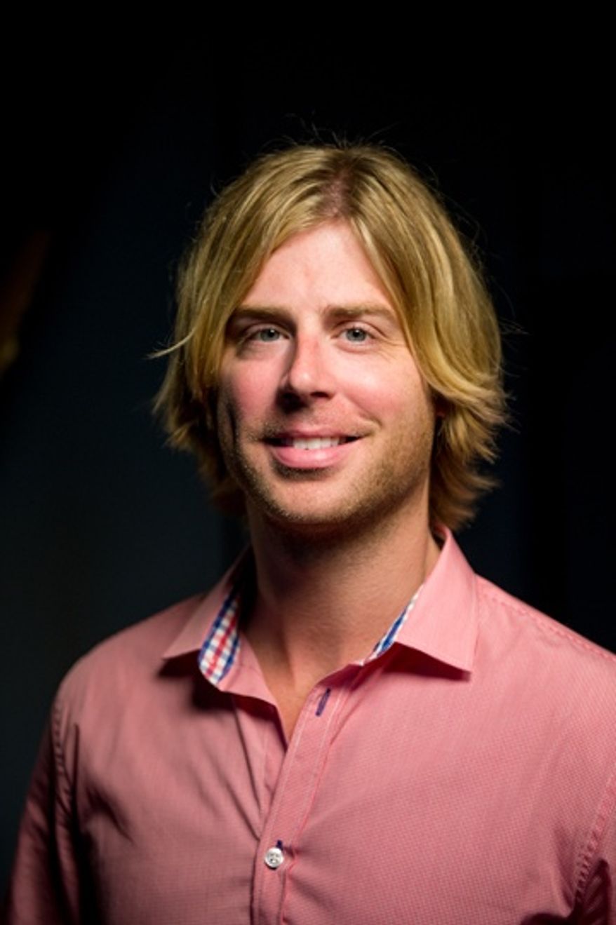 Beau Davidson, a Nashville-based recording artist, will perform his song "Blessed" Wednesday evening, slotted between speeches by Senate Minority Leader Mitch McConnell and Arizona Sen. John McCain, he told The Washington Times during an interview in Tampa, Fla., Tuesday, Aug. 28, 2012. (Andrew Harnik/The Washington Times)