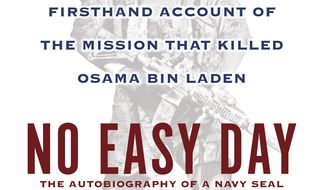 This book cover image released by Dutton shows &quot;No Easy Day: The Firsthand Account of the Mission that Killed Osama Bin Laden,&quot; by Mark Owen with Kevin Maurer. (Associated Press/Dutton)