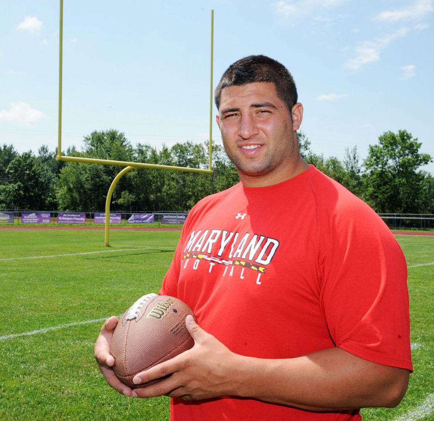 Joe Vellano overcame an injury-filled start to his career at Maryland to earn second-team All-ACC honors in 2010 and first-team accolades in 2011. The Terrapins kick off their season Saturday. (Hans Pennink/Special to The Washington Times)