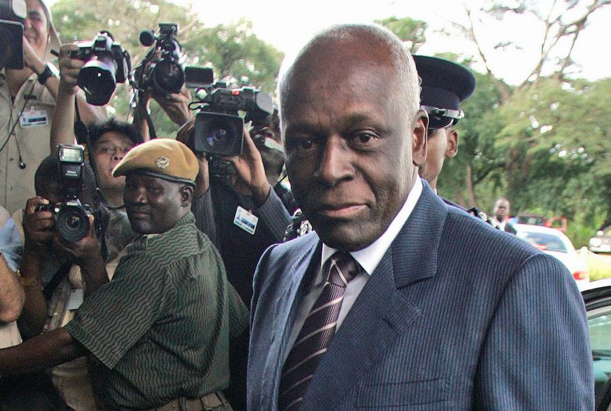 Angolan President Jose Eduardo dos Santos