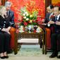 Secretary of State Hillary Rodham Clinton met with Chinese Premier Wen Jiabao and other leaders, but a session with leader-in-waiting Xi Jinping was canceled Wednesday without explanation by her hosts. (Associated Press)