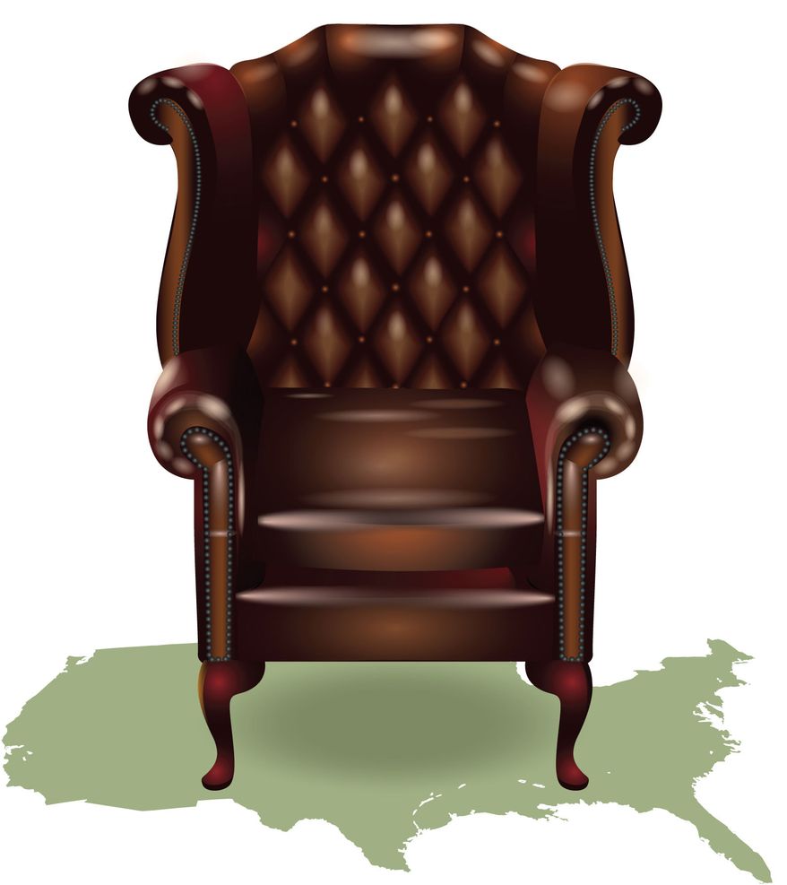 Illustration Empty Chair by Linas Garsys for The Washington Times