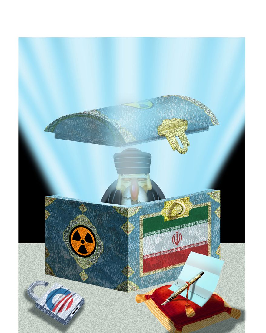 Illustration Regime Change by Alexander Hunter for The Washington Times