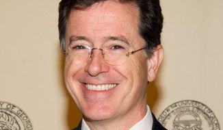 Stephen Colbert is scheduled to guest-host “Good Morning America” as Robin Roberts undergoes a bone-marrow transplant this week. (Associated Press)
