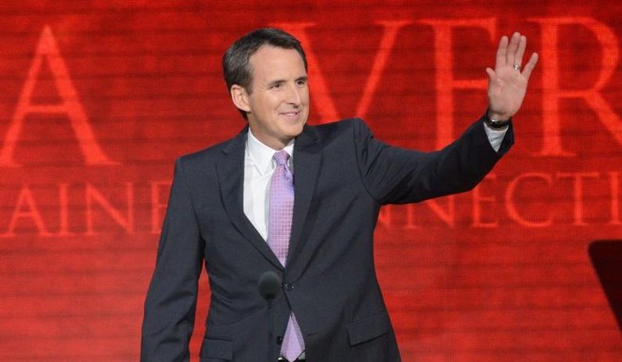 Former Minnesota Gov. Tim Pawlenty addresses the Republican National Convention in Tampa, Fla., in August. (Rod Lamkey Jr./The Washington Times) ** FILE **