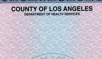 This is a copy of a birth certificate, purchased from the County of Los Angeles&#39; Department of Health Services of Jeremiah Angel Solomon, the sixth of eight babies born to Nadya Suleman on Jan. 26, 2009. (AP Photo/County of Los Angeles&#39; Department of Health Services)