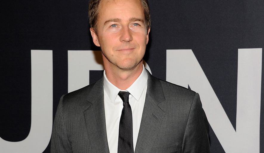 In this file photo, actor Edward Norton attends the world premiere of &quot;The Bourne Legacy&quot; at the Ziegfeld Theatre in New York on Monday, July 30, 2012. (Evan Agostini/Invision/AP)  **FILE**